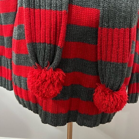 NWT Derek Heart‎ Freddy Krueger V-Neck Sweater with scarf -- 2X - Picture 6 of 10